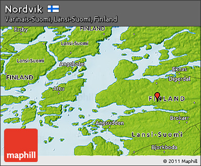 Physical 3D Map of Nordvik