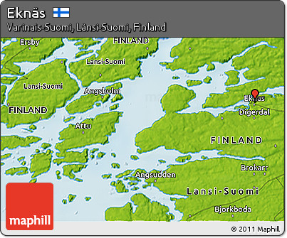 Physical 3D Map of Eknäs