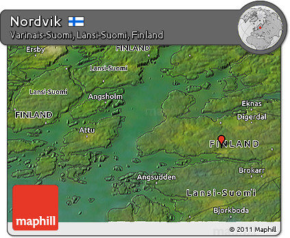 Satellite 3D Map of Nordvik