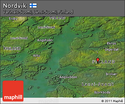 Satellite 3D Map of Nordvik