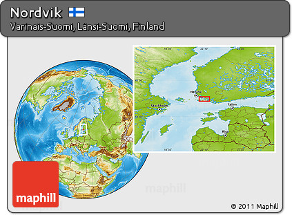 Physical Location Map of Nordvik