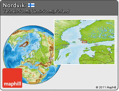 Physical Location Map of Nordvik