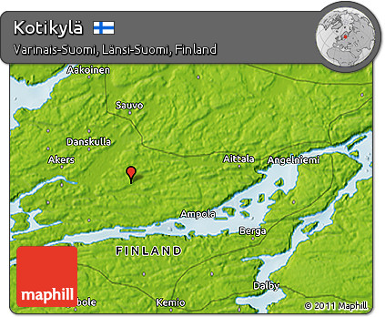 Physical 3D Map of Kotikylä
