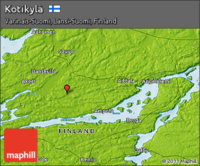 Physical 3D Map of Kotikylä