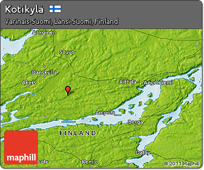 Physical 3D Map of Kotikylä