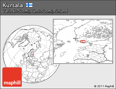 Blank Location Map of Kursala