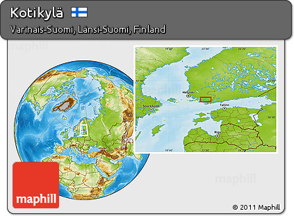 Physical Location Map of Kotikylä