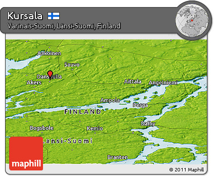 Physical Panoramic Map of Kursala