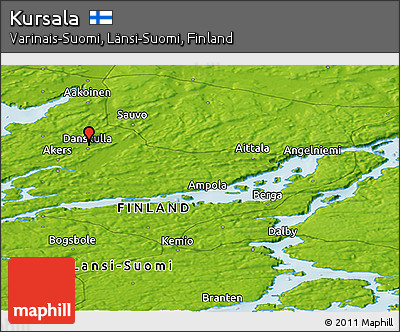 Physical Panoramic Map of Kursala