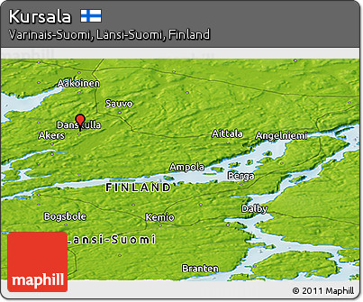 Physical Panoramic Map of Kursala