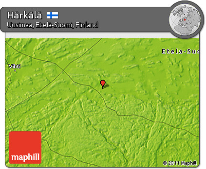 Physical 3D Map of Härkälä