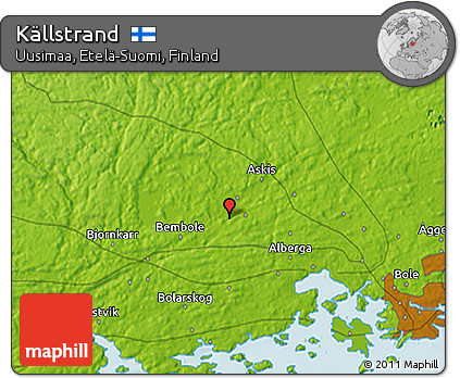 Physical 3D Map of Källstrand