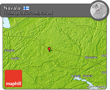 Physical 3D Map of Navala