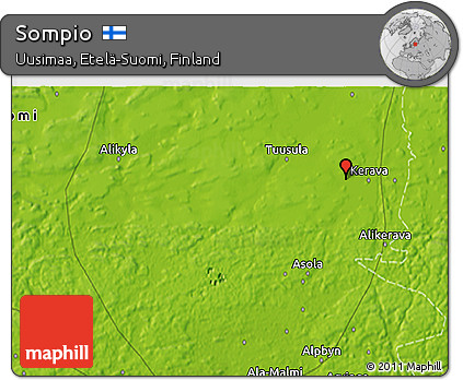 Physical 3D Map of Sompio