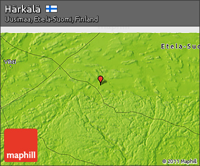 Physical 3D Map of Härkälä