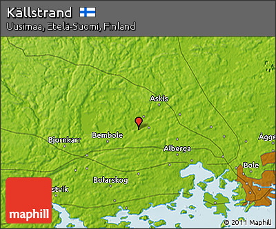 Physical 3D Map of Källstrand