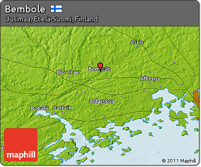 Physical 3D Map of Bemböle