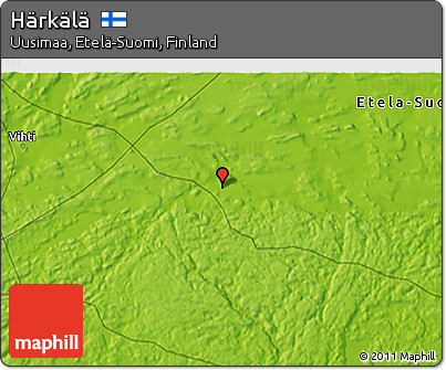 Physical 3D Map of Härkälä