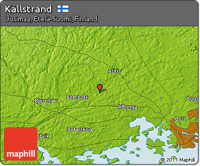 Physical 3D Map of Källstrand