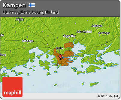 Physical 3D Map of Kampen
