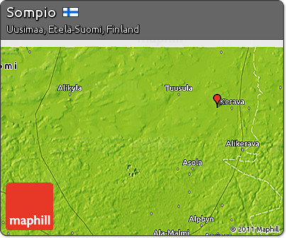 Physical 3D Map of Sompio