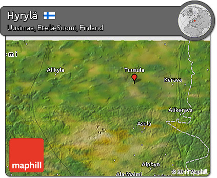Satellite 3D Map of Hyrylä