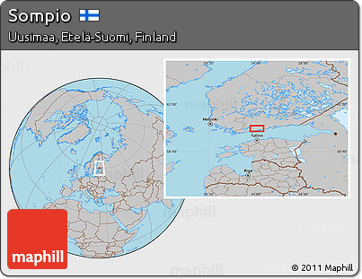 Gray Location Map of Sompio