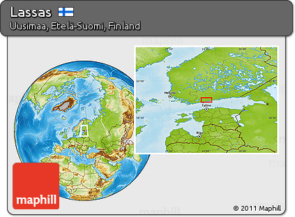 Physical Location Map of Lassas