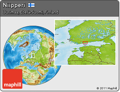 Physical Location Map of Niipperi