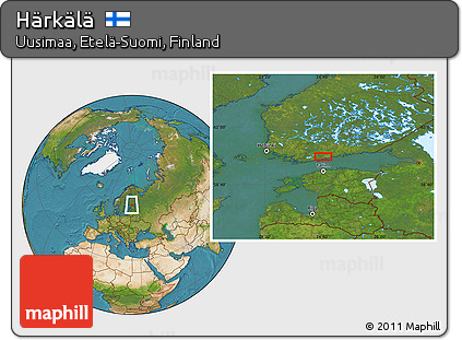 Satellite Location Map of Härkälä