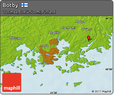 Physical Map of Botby