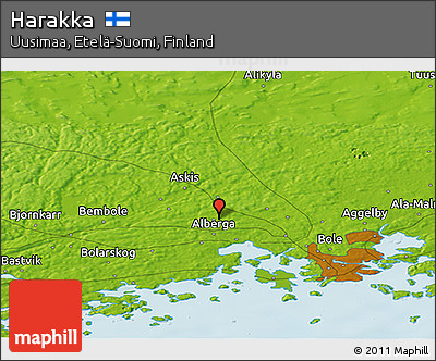 Physical Panoramic Map of Harakka