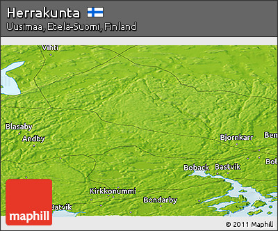 Physical Panoramic Map of Herrakunta