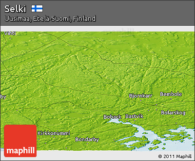 Physical Panoramic Map of Selki