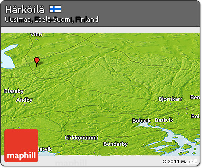 Physical Panoramic Map of Härköilä