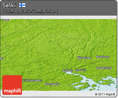 Physical Panoramic Map of Selki
