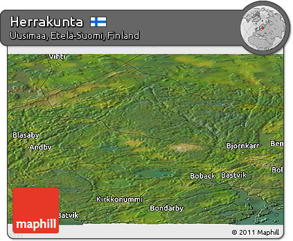 Satellite Panoramic Map of Herrakunta