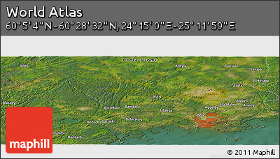 Satellite Panoramic Map of the Area around 60° 16' 48" N, 24° 43' 30" E