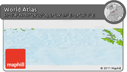 Physical Panoramic Map of the Area around 60° 16' 48" N, 28° 7' 30" E