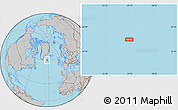 Gray Location Map of the area around 60° 16' 48" N, 32° 13' 30" W