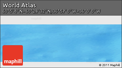 Physical Panoramic Map of the Area around 60° 16' 48" N, 36° 28' 30" W