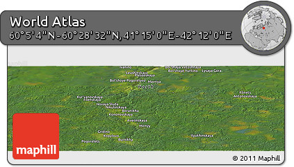 Satellite Panoramic Map of the Area around 60° 16' 48" N, 41° 43' 30" E