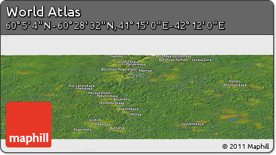 Satellite Panoramic Map of the Area around 60° 16' 48" N, 41° 43' 30" E