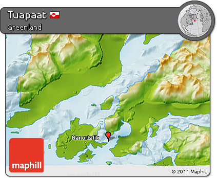 Physical 3D Map of Tuapaat