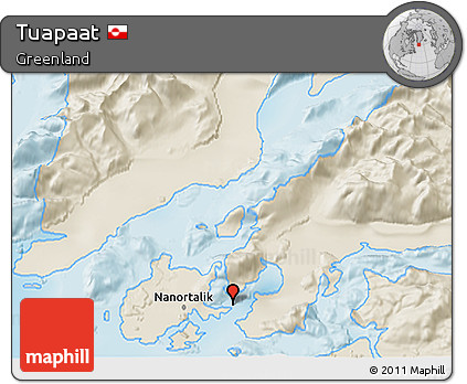 Shaded Relief 3D Map of Tuapaat