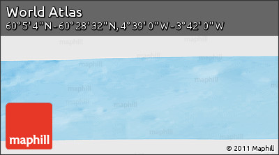 Physical Panoramic Map of the Area around 60° 16' 48" N, 4° 10' 30" W