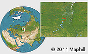 Satellite Location Map of Chernut'yevo