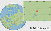 Savanna Style Location Map of Chernut'yevo