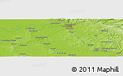 Physical Panoramic Map of Chernut'yevo