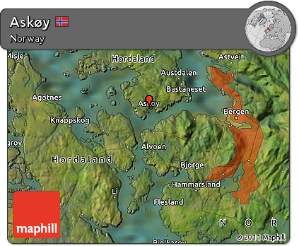 Satellite Map of Askøy